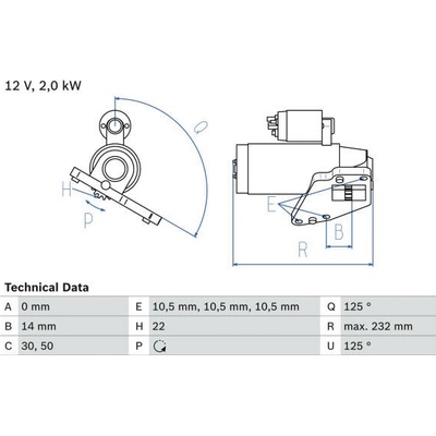 Startér BOSCH 0 986 024 710