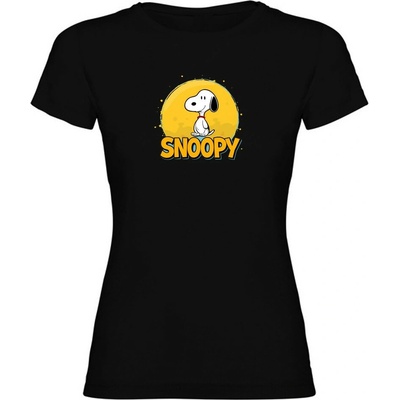 Tisknemena.cz Dámské tričko SNOOPY černá – Zboží Mobilmania