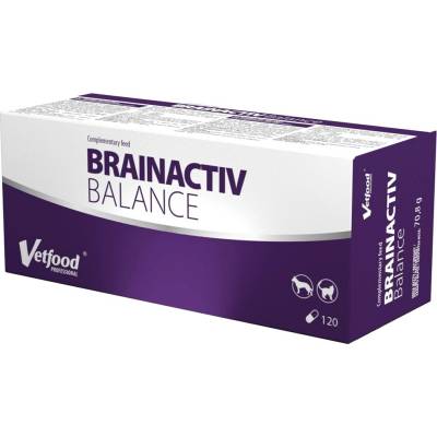 Vetfood Brain Activ Balance doplňky stravy a kočky 120 ks