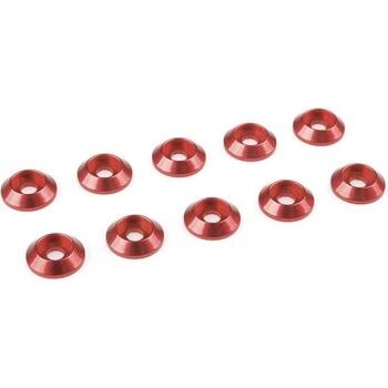 Revtec Подложка за половина. глава M3/10mm алуминий червена (10)