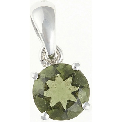 My Moldavite Stříbrný přívěsek s vltavínem 107