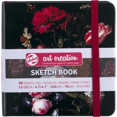 Talens Art Creation Sketchbook v pevnej väzbe Flowers 12 x 12