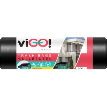 Vigo pytle LDPE černé 160 l 28µm 10ks