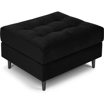 Milo Casa Табуретка за крака от черно кадифе Santo - Milo Casa (MIL_POUF_44_A3_SANTO8)