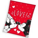 Carbotex Detská deka Mickey a Minnie Mouse Love