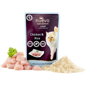 nuevo LIGHT Chicken & Rice- Пауч за котка Пиле с ориз 85 г