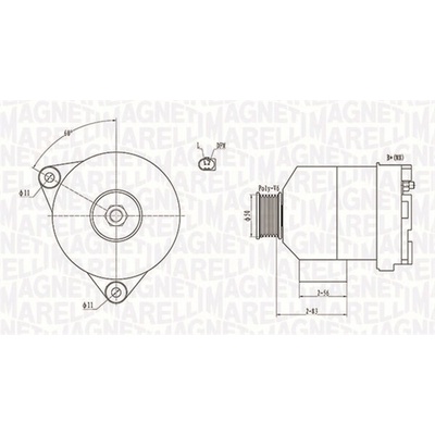 Alternátor MAGNETI MARELLI 063731872010