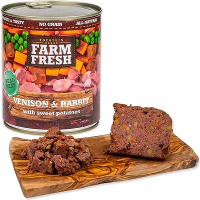 Topstein Farm Fresh zvěřina králík & brambory 800 g