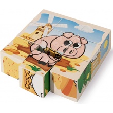 Eichhorn kocky farma Picture Cube Farm 9 kociek so 6 motívmi zvieratiek