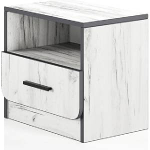Bogdan Furniture I Нощно шкафче Mod 3085, Дъб крафт бял