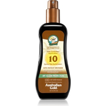 Australian Gold Spray Gel Sunscreen With Instant Bronzer слънцезащитен спрей с бронзър SPF 10 237ml