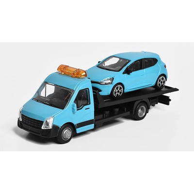 Bburago Mercedes Sprinter + Renault Clio IV 4 door 2013 1:43