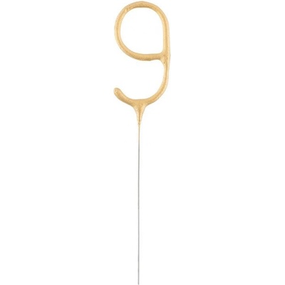 Prskavka ve tvaru čísla "9"