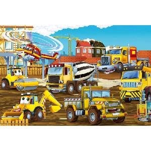 DIMEX ART Флизелинов фототапет строителна площадка 375 x 250 см