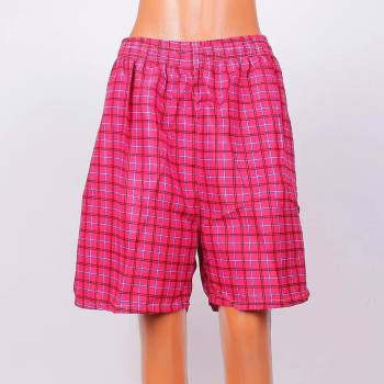 Image 1 of Мъжки макси шорти с кариран десен в червено