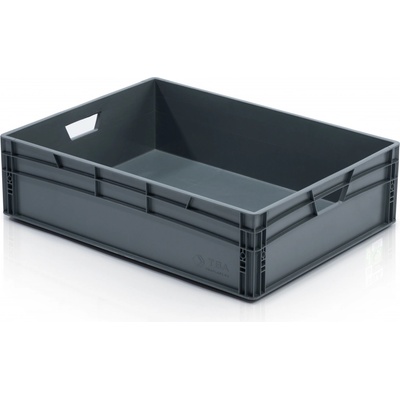 Eurobox ECO Euro, 80 × 60 × 22 cm, 89 l, šedá 965110