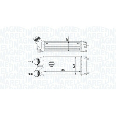 Chladič plniaceho vzduchu MAGNETI MARELLI 351319204670