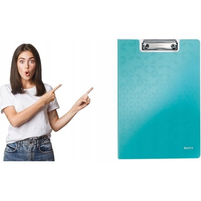 Leitz Wow A4 zavírací deska s klipem tyrkysová