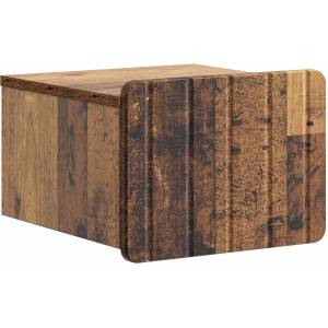 vidaXL Спален шкаф с монтаж на стена Старо дърво 33 x 34, 5 x 24 см (898271)