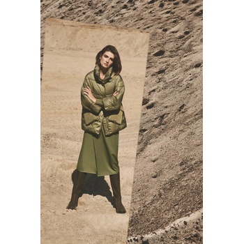 Moodo Късо яке с яка Moodo Moodo | Zelen | ЖЕНИ | XL