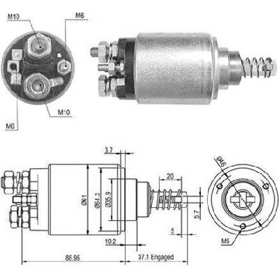 Elektromagnetický spínač, startér MAGNETI MARELLI AME0389