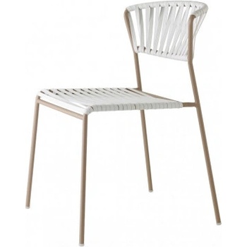Scab Židle LISA CLUB lněná PVC výplet SCAB P10 - bílá