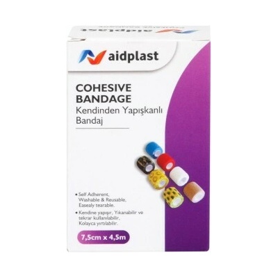 Aidplast Kohézny obväz 7,5 cm x 4,5 m 1 ks