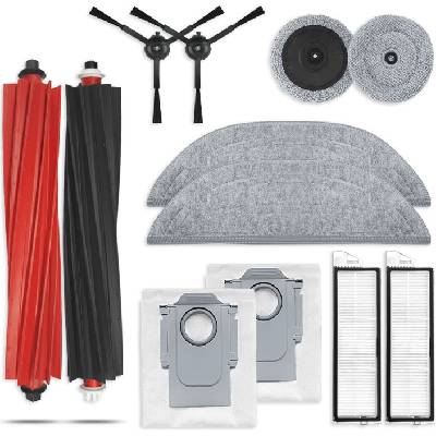 Комплект аксесоари с черни четки и торбички OEM - Roborock S8MaxV Ultra (3773)