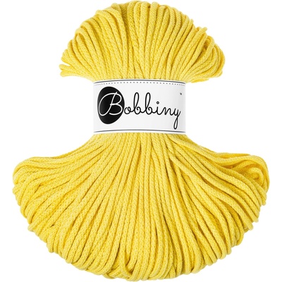 Bobbiny bavlněná šňůra JUNIOR 3mm Canary Yellow