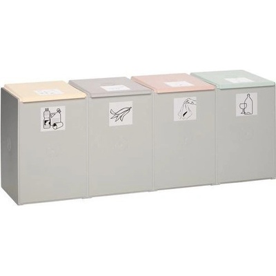 VAR Kontejner na tříděný odpad , 4 x 60 l