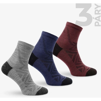 Rox Merino Fuzzy Mid vlněné sportovně-volnočasové ponožky 3p