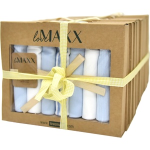 LoveMAXX Памучни кърпи LoveMAXX - 7 броя, 20 х 20 cm, сини, асортимент (231LV-MAVI) - baby