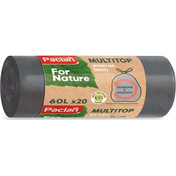 Paclan For Nature z recyklovaného odpadu 60 l 18 µm 20 ks