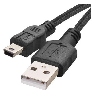 Emos SM7009BL USB 2.0 A/M - mini B/M, 2m, černý