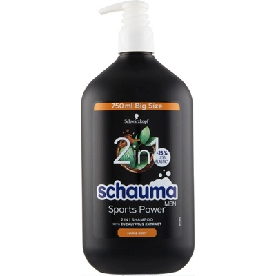 Schauma Men Sports Power 2v1 šampon na vlasy pro muže pro posílení vlasů 750 ml