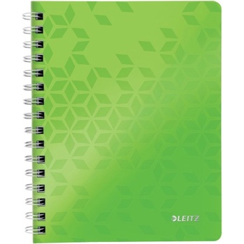 Leitz Спирална тетрадка с линийка LEITZ Wow A/5 80 страници зелена 46390054 (46390054)