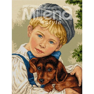 Milena Style Боби и аз - гоблен със схема конци dmc 1: 4