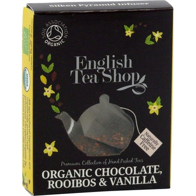 English Tea Shop BIO čaj CHOCOLATE ROOIBOS AND VANILLA 1 x pyramidka