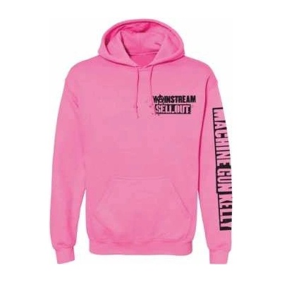 Machine Gun Kelly Unisex Pullover Hoodie: Pink Face back Sleeve Print – Zboží Mobilmania