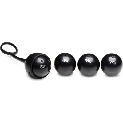 Master Series Cock Dangler Silicone Penis Strap with Weights Black