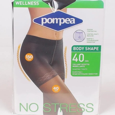 Чорапогащник в черно със стягащ ефект - 40 den