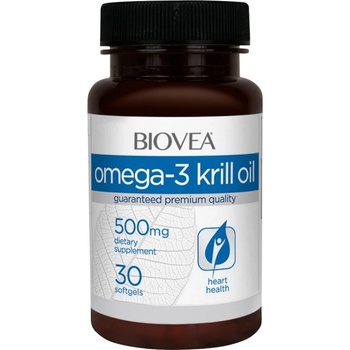 Image 1 of BIOVEA Omega-3 Krill Oil 500 mg [30 Гел капсули]