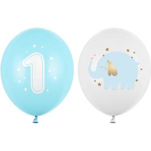 Party Deco Латексови Балони - Една Годинка, 30см - (1 пакет / 2 бр. ) (sb14p-322-001j)