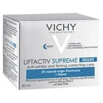 Vichy Liftactiv Supreme noční zpevňující a protivráskový krém s liftingový m efektem (Long Lasting Lifting Feel) 50 ml