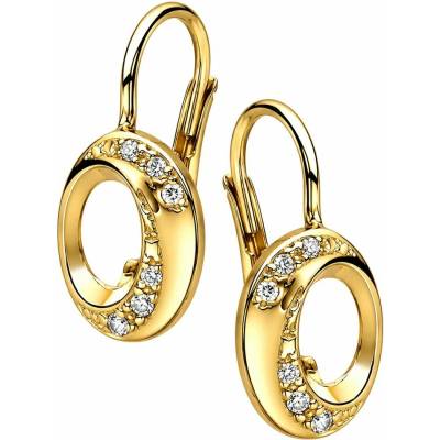 Zlaton Náušnice žluté zlato se zirkony 1.70cm 1.8g 000472606250