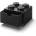 Roomba LEGO Schreibtischschublade 4 (schwarz, Noppen)