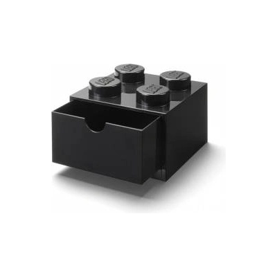 Roomba LEGO Schreibtischschublade 4 (schwarz, Noppen)