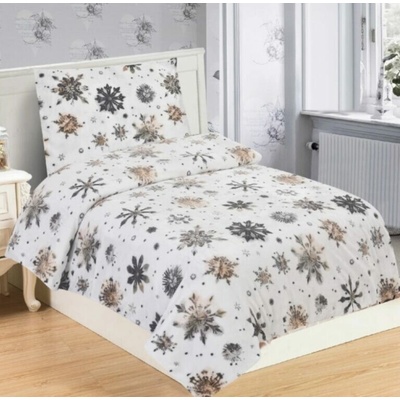 TiaHome Mikroplyš obliečky Brown flake 200x140 90x70
