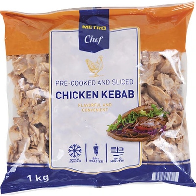 Metro Chef Kebab kuřecí krájený, mražený 1kg – Zboží Dáma