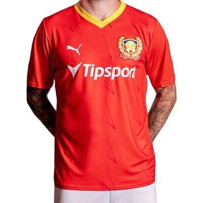 Puma Zbrojovka Brno home Jersey Futbalový dres červená